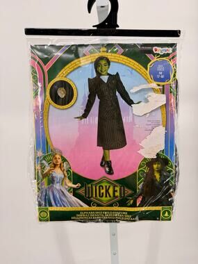 Wicked Elphaba Shiz Child Costume Girls M 7-8 Disguise Dress Halloween New
